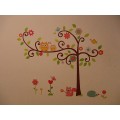 Owls with Friends on the Tree - Kids & Nursery Wall Sticker